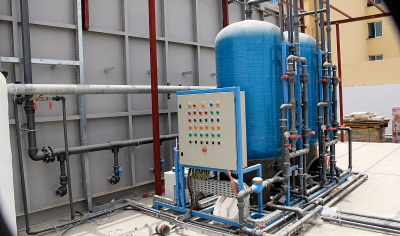 Labor accommodation water treatment project