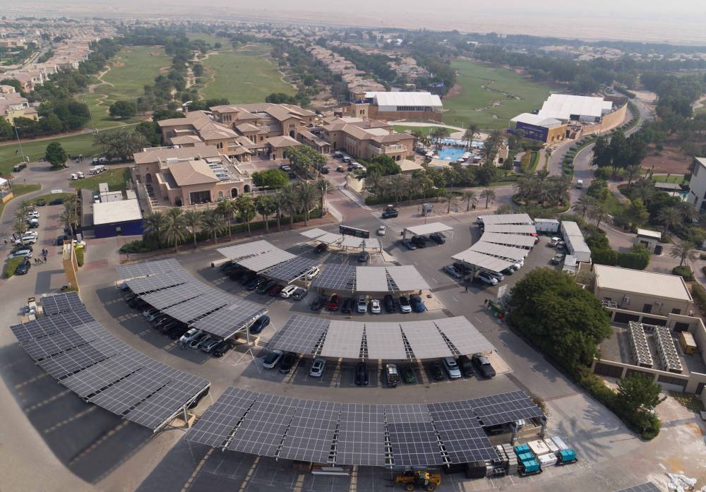 Emirates Golf Club solar installation